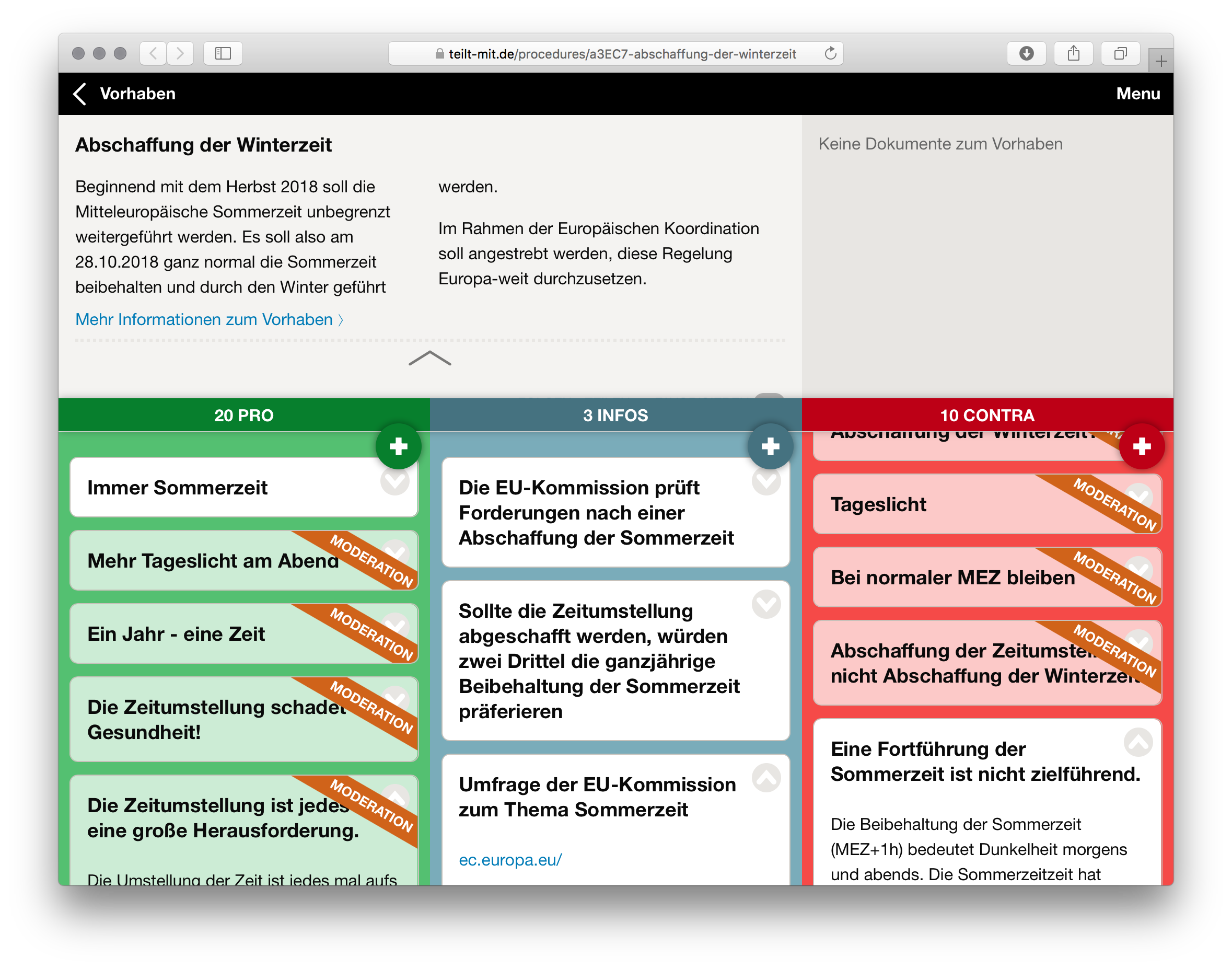 Das Forum zur Abschaffung der Winterzeit mit freigegebenen Beiträgen und solchen, die noch crowd-moderiert werden.