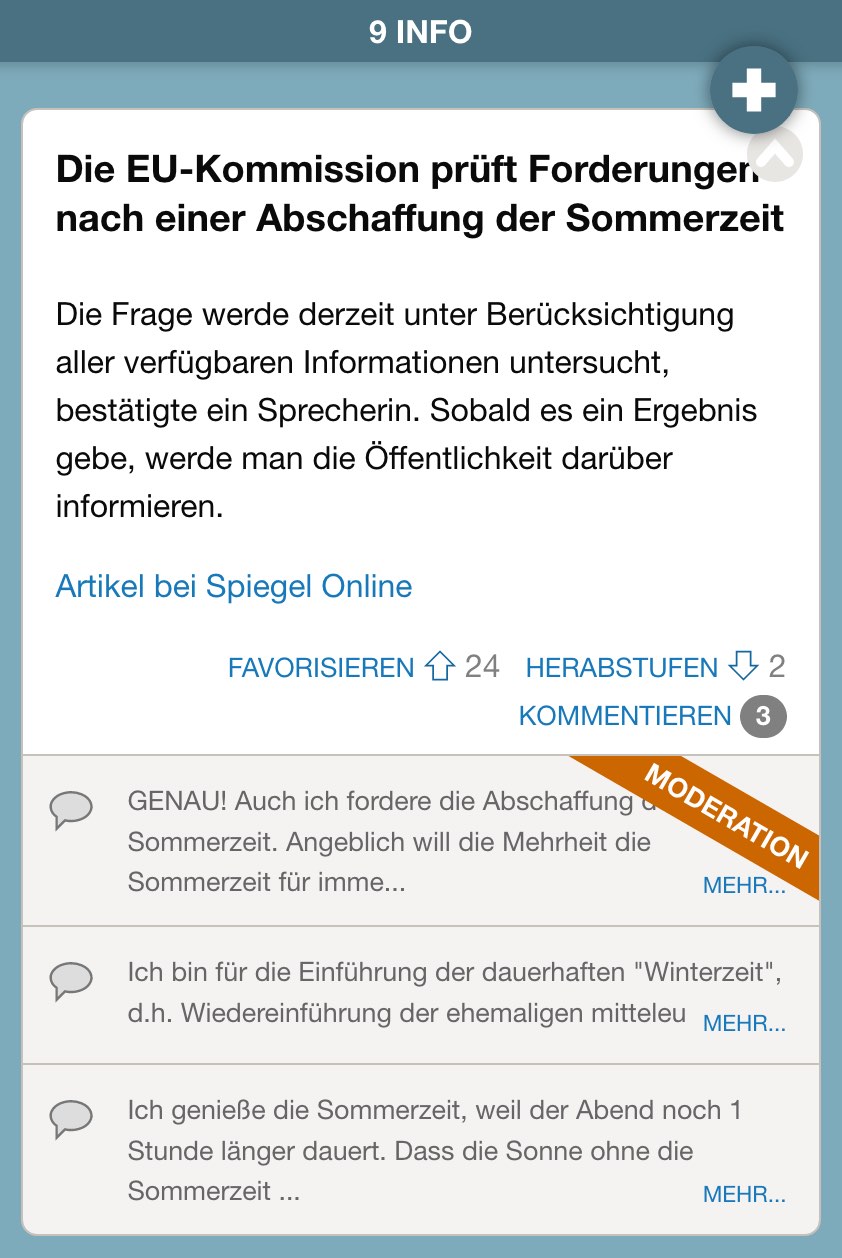 Ein Info-Argument und dazu Kommentare, die sich nicht auf die konkrete Information beziehen Ein Info-Argument und dazu Kommentare, die sich nicht auf die konkrete Information beziehen